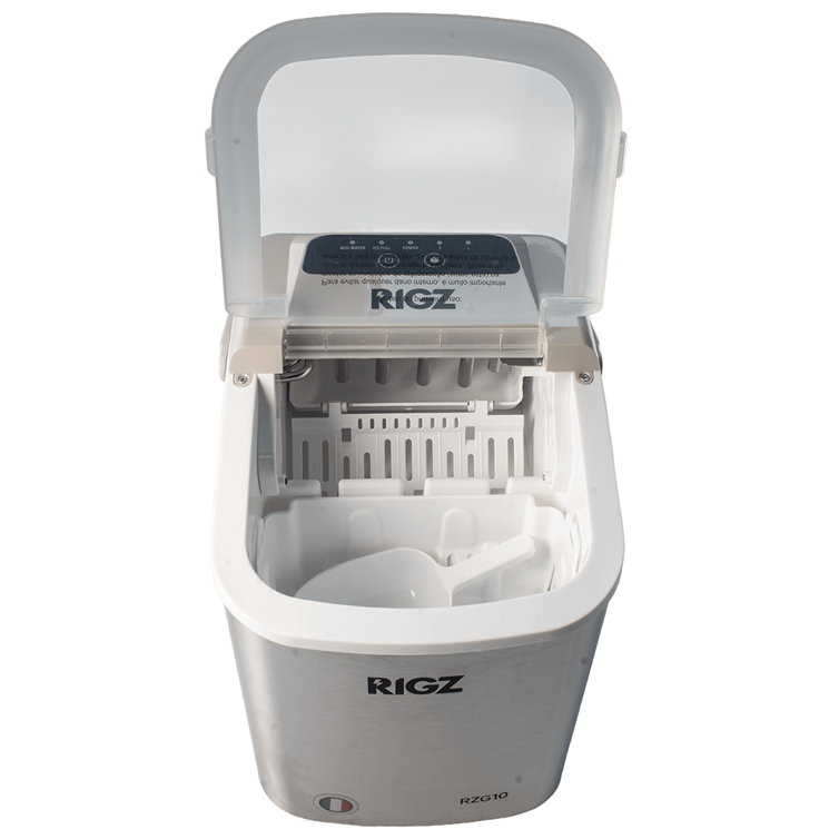 Maquina De Fazer Gelo Portatil Rigz 12kg/Dia Rzg10 Cor Prata 220v