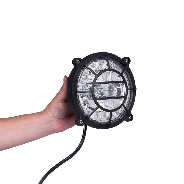 Farol Para Scooter Eletrica X16 Led Com Grade