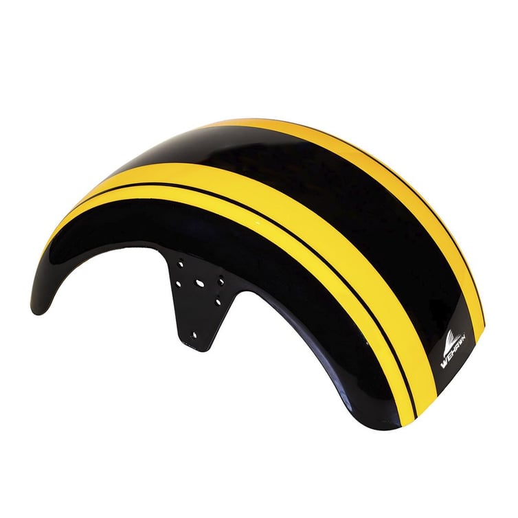 Paralama Dianteiro 3 Para Scooter Eletrica X7/Rz07/Wx07/Mini X07/Rz10/Wx10 Preto/ Faixa Amarela