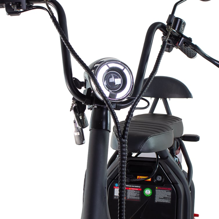 Scooter Bicicleta Eletrica Nb Free Wx-10 Wehawk 1000w Bat 60v 20ah 2 Lugares Preta/Amarela New