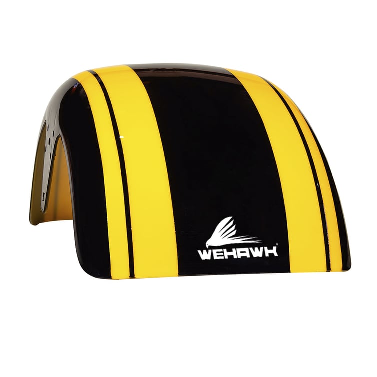 Paralama Dianteiro 3 Para Scooter Eletrica X7/Rz07/Wx07/Mini X07/Rz10/Wx10 Preto/ Faixa Amarela