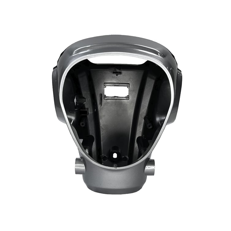 Carenagem Do Farol 1 Para Bicicleta Eletrica Basket 500w/Rz03/Wx03 Cinza Jn/Eb