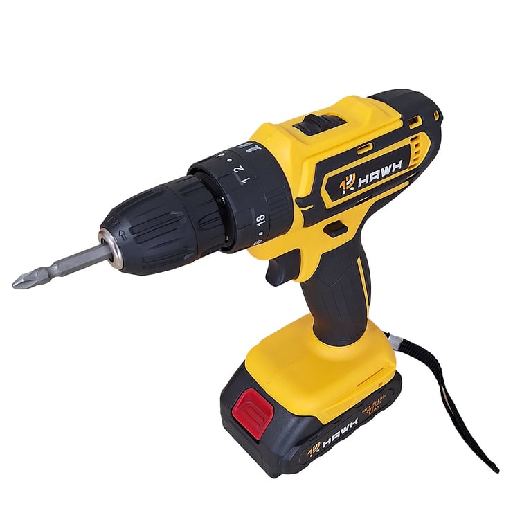 Parafusadeira E Furadeira De Impacto 20v 3/8" Bivolt 1.5ah Li-Ion Hw1046i Hawk
