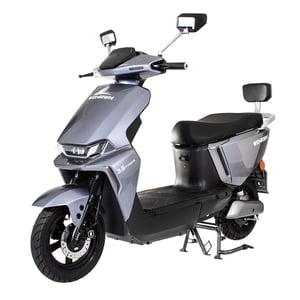 Scooter Eletrica Bicicleta Max 3.0 Wehawk 1000w Bat 60v 20ah 2 Lugares Cinza