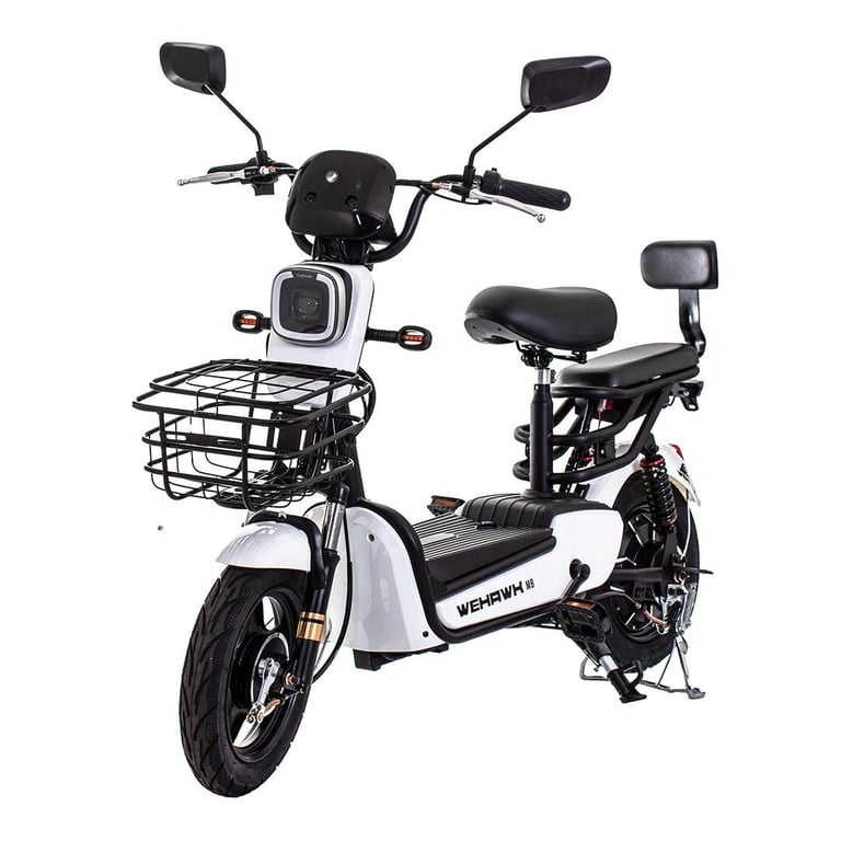 Bicicleta Eletrica Scooter Wehawk Prime Hw500 500w Bat 48v 12ah White