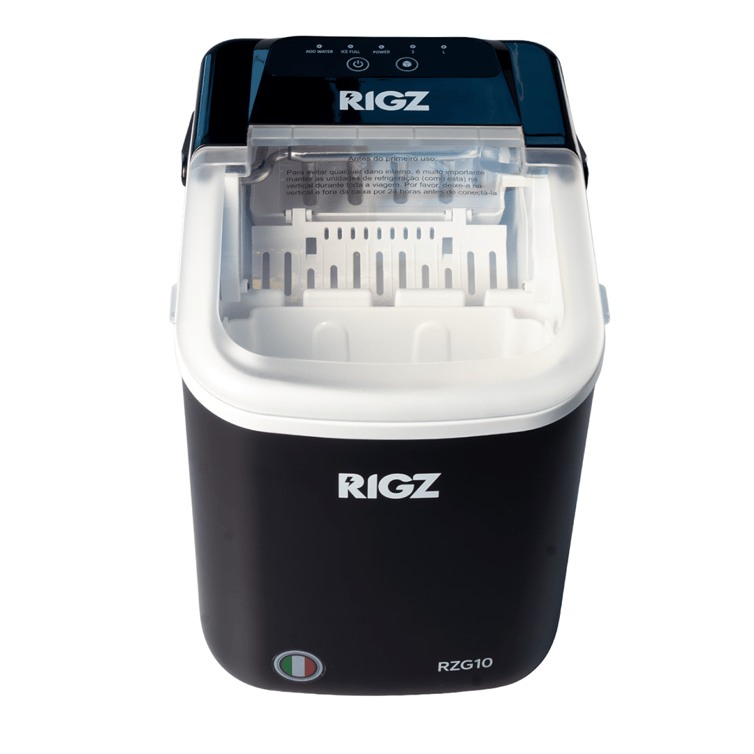 Maquina De Fazer Gelo Portatil Rigz 12kg/Dia Rzg10 Cor Preta 127v