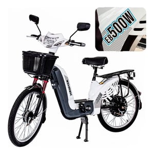 Bicicleta Scooter Eletrica Eb500w Wx-01 Wehawk Bat 48v 12ah Branca