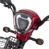 Carenagem Do Farol 1 Para Bicicleta Eletrica Basket 500w/Rz03/Wx03 Vermelho Bordo Jn/Eb