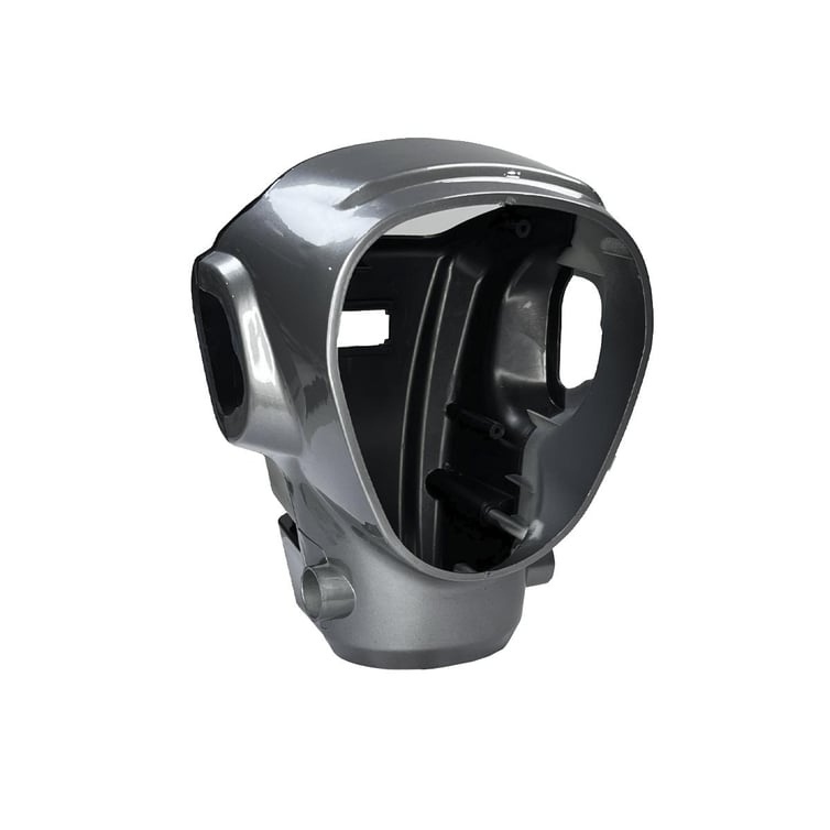 Carenagem Do Farol 1 Para Bicicleta Eletrica Basket 500w/Rz03/Wx03 Cinza Jn/Eb