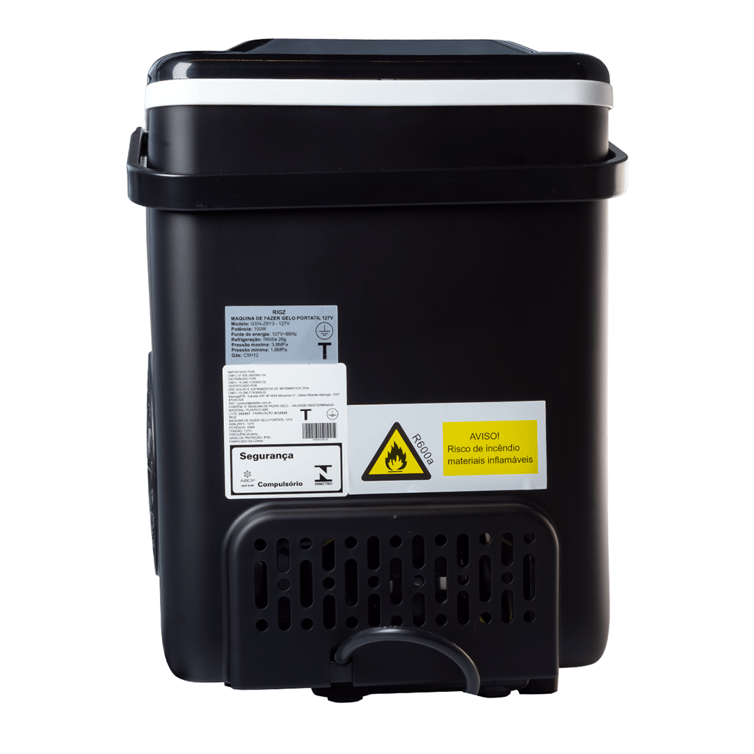 Maquina De Fazer Gelo Portatil Rigz 12kg/Dia Rzg10 Cor Preta 127v
