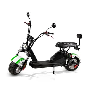 Scooter Eletrica Wehawk Modelo X16 2000w Bat 60v 20ah 2 Lugares White/Green Ge.04