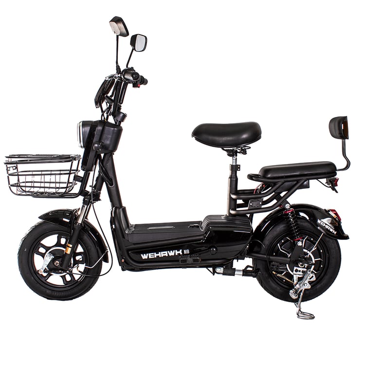 Bicicleta Scooter Eletrica Prime Wehawk Hw500 500w Bat 48v 12ah Preta