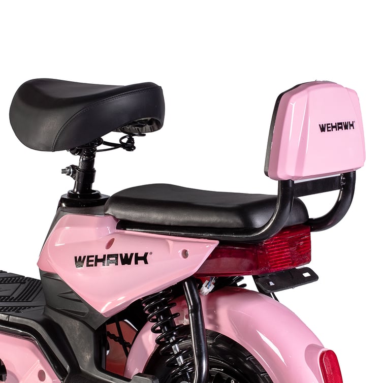 Bicicleta Scooter Eletrica Basket Wehawk 500w Bat 48v 12ah Rosa