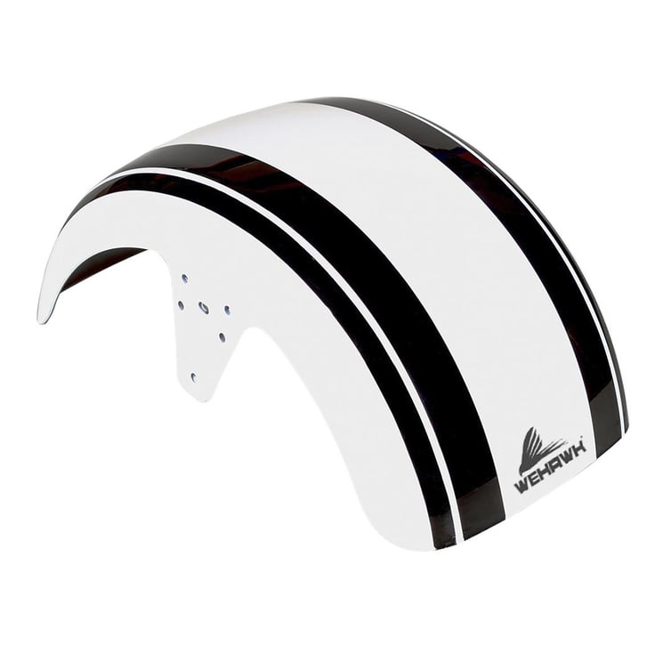 Paralama Dianteiro 3 Para Scooter Eletrica X7/Rz07/Wx07/Mini X07/Rz10/Wx10 Branco/ Faixa Preta