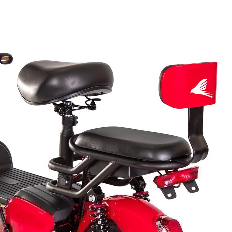 Bicicleta Eletrica Scooter Wehawk Prime Hw500 500w Bat 48v 12ah Vermelha