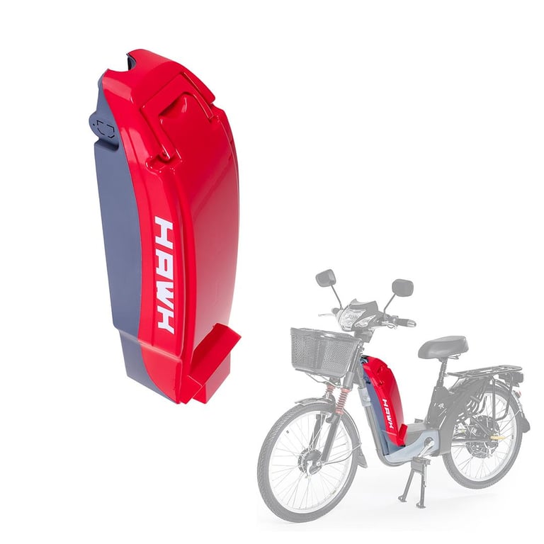 Carenagem Da Bateria Para Bicicleta Eletrica Eb 350/500w Red