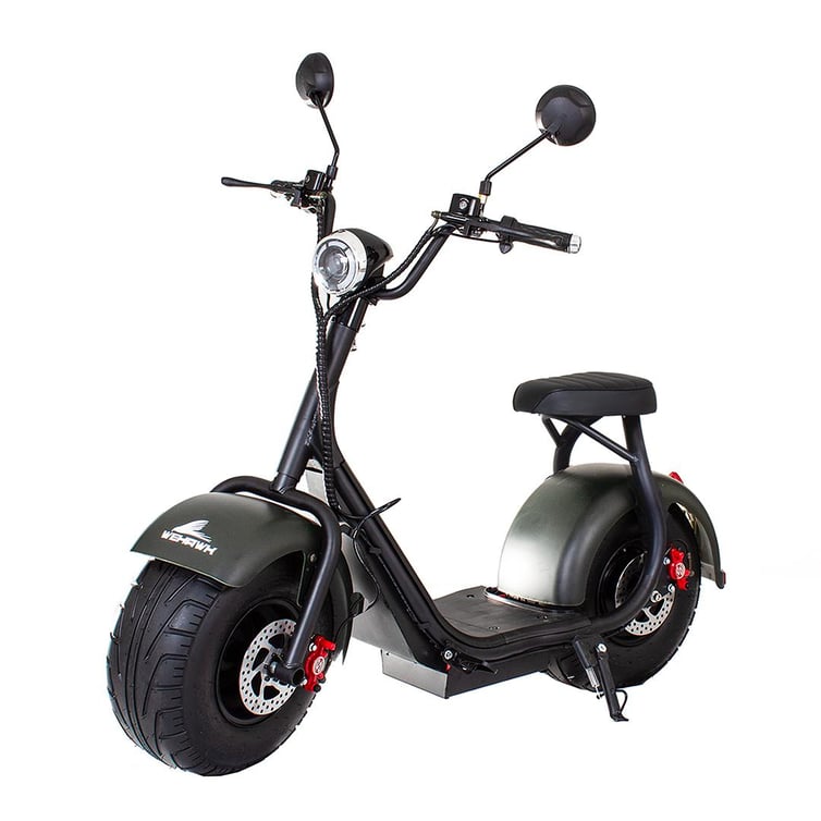 Mini Scooter Eletrica Wehawk Modelo Mini X7 1000w Bat 60v 12ah 1 Lugar Verde Escuro