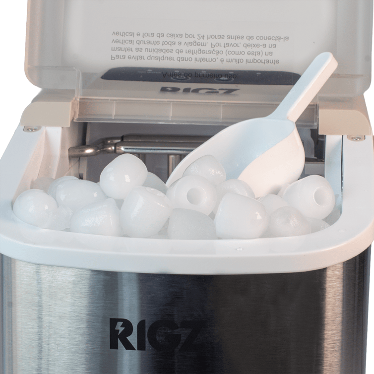 Maquina De Fazer Gelo Portatil Rigz 12kg/Dia Rzg10 Cor Prata 220v