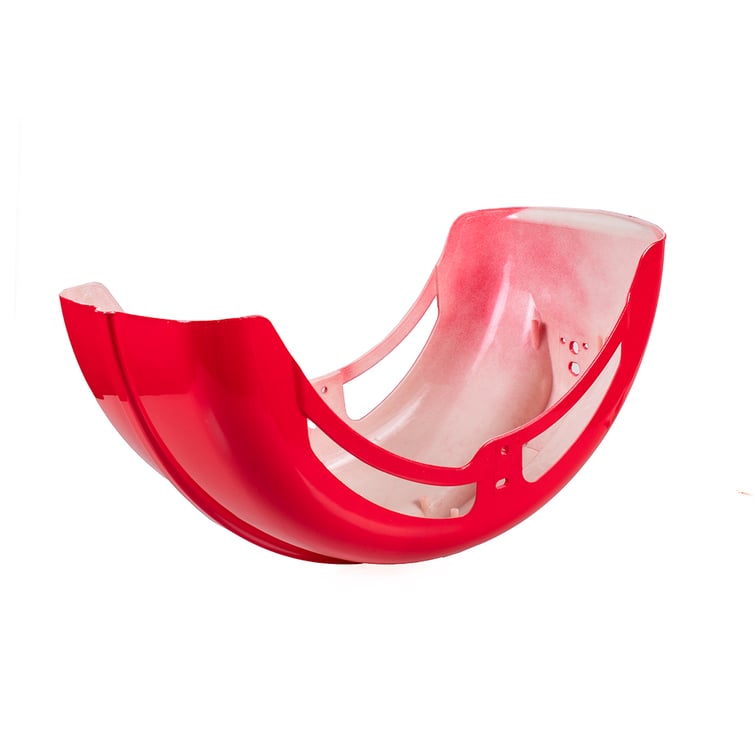 Paralama Traseiro Para Scooter Eletrica Wehawk Chopper U1 Vermelho