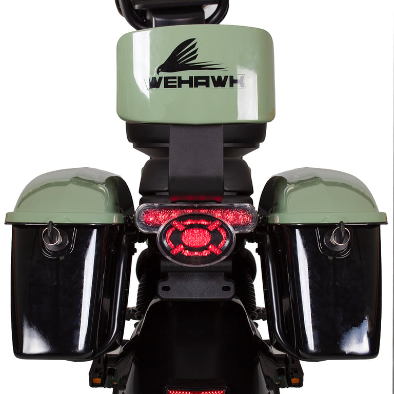 Bicicleta Eletrica Scooter Wehawk Style Hw500 500w Bat 60v 20ah Green