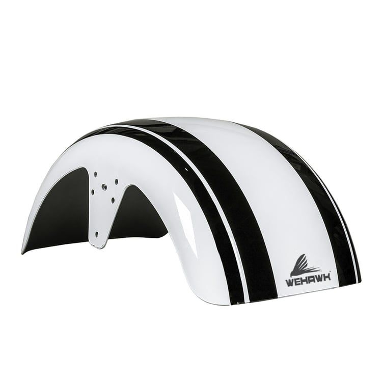 Paralama Dianteiro 3 Para Scooter Eletrica X7/Rz07/Wx07/Mini X07/Rz10/Wx10 Branco/ Faixa Preta