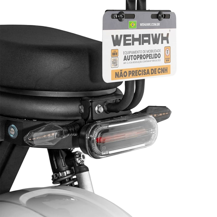 Scooter Bicicleta Eletrica Wx-11 Wehawk 1000w Bat 60v 20ah 2 Lugares Branca