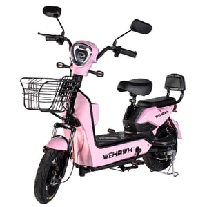 Bicicleta Scooter Eletrica Basket Wehawk 500w Bat 48v 12ah Rosa