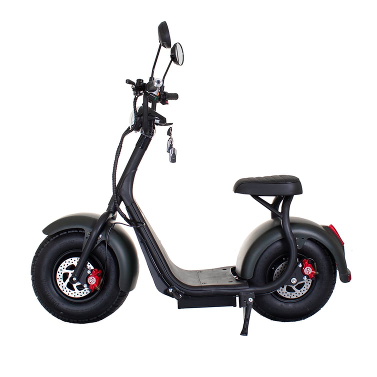 Mini Scooter Eletrica Mini Wx-07 Wehawk 1000w Bat 60v 20ah 1 Lugar Verde Escuro