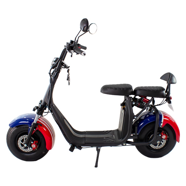 Scooter Bicicleta Eletrica Nb Free Wx-10 Wehawk 1000w Bat 60v 20ah 2 Lugares Bandeira Americana New