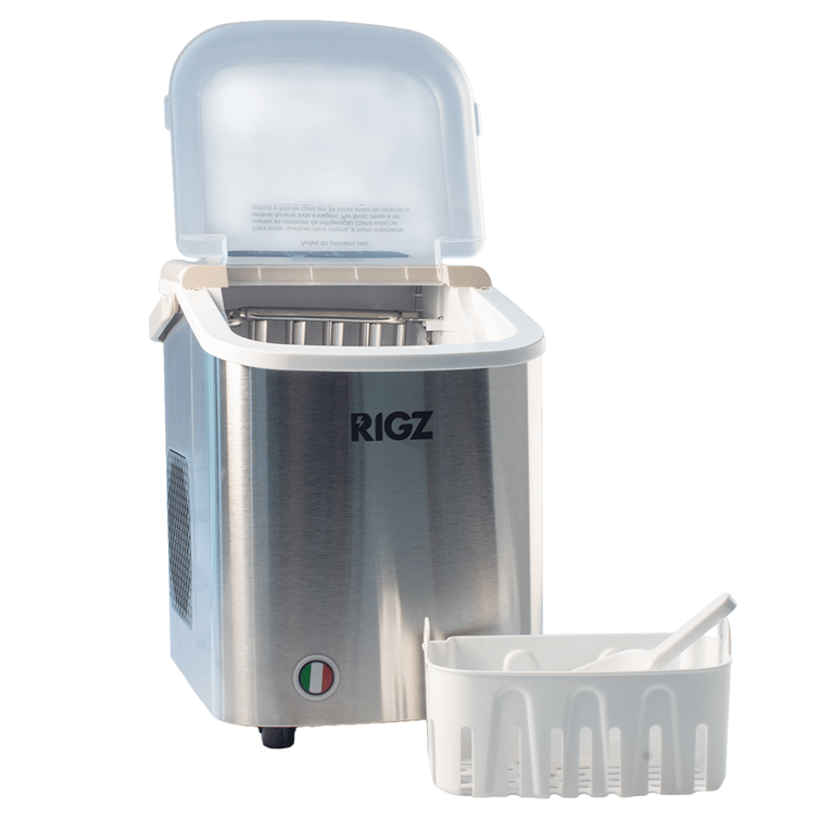 Maquina De Fazer Gelo Portatil Rigz 12kg/Dia Rzg10 Cor Prata 127v