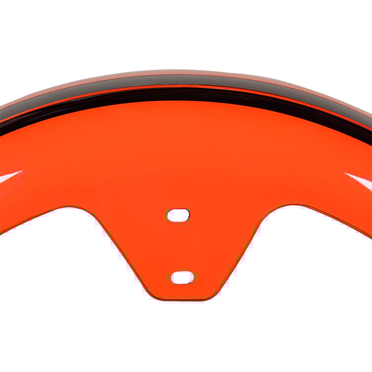 Paralama Traseiro 8 Para Scooter Eletrica X7/Rz07/Wx07/Nb Free/Rz10/Wx10 Laranja/ Faixa Preta