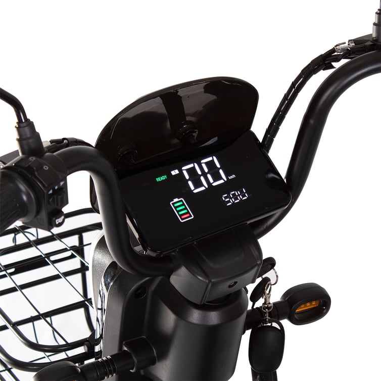 Bicicleta Scooter Eletrica Prime Wehawk Hw500 500w Bat 48v 12ah Preta
