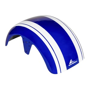 Paralama Dianteiro 3 Para Scooter Eletrica X7/Rz07/Wx07/Mini X07/Rz10/Wx10 Azul/ Faixa Branca