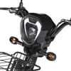 Carenagem Do Farol 1 Para Bicicleta Eletrica Basket 500w/Rz03/Wx03 Preta Jn/Eb