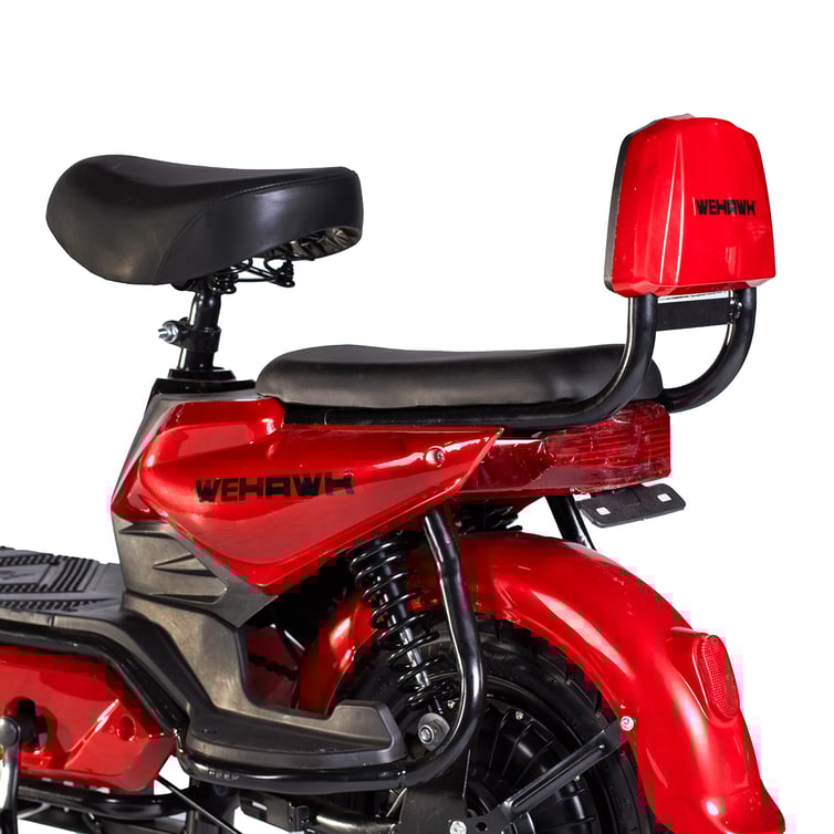 Bicicleta Scooter Eletrica Basket Wehawk 500w Bat 48v 12ah Vermelha