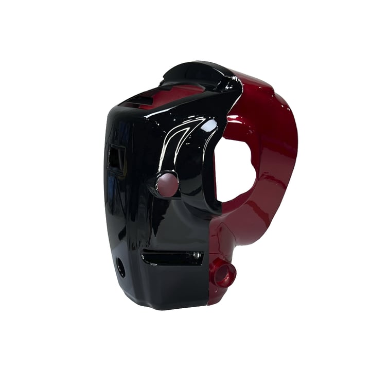 Carenagem Do Farol 1 Para Bicicleta Eletrica Basket 500w/Rz03/Wx03 Vermelho Bordo Jn/Eb