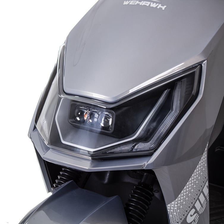 Scooter Bicicleta Eletrica Super Wx-05 Wehawk 1000w Bat 60v 20ah 2 Lugares Cinza