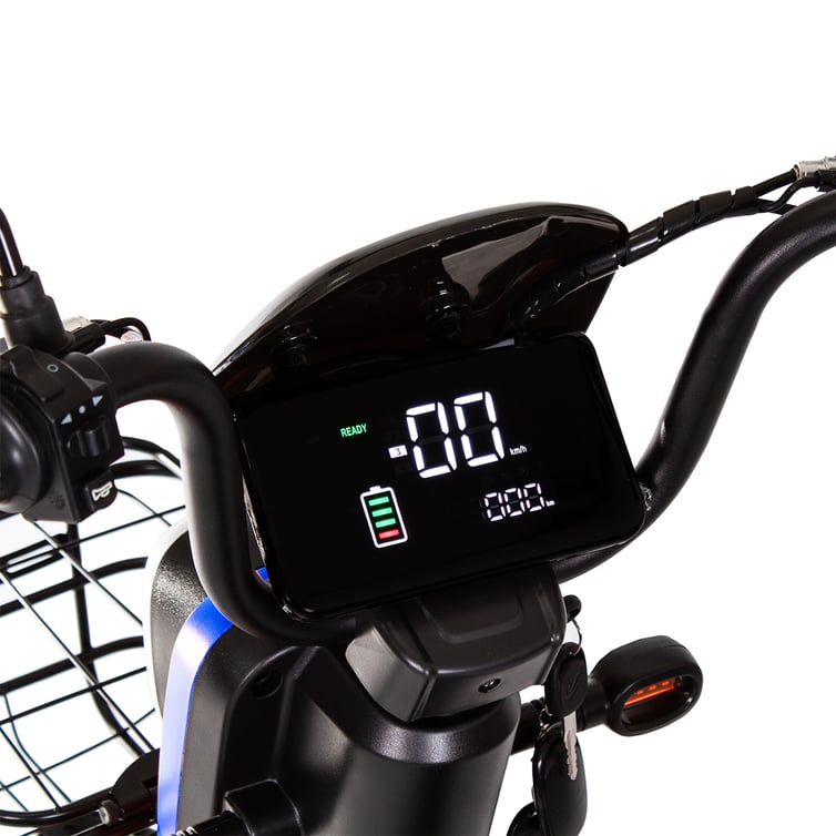 Bicicleta Scooter Eletrica Prime Wehawk Hw500 500w Bat 48v 12ah Azul