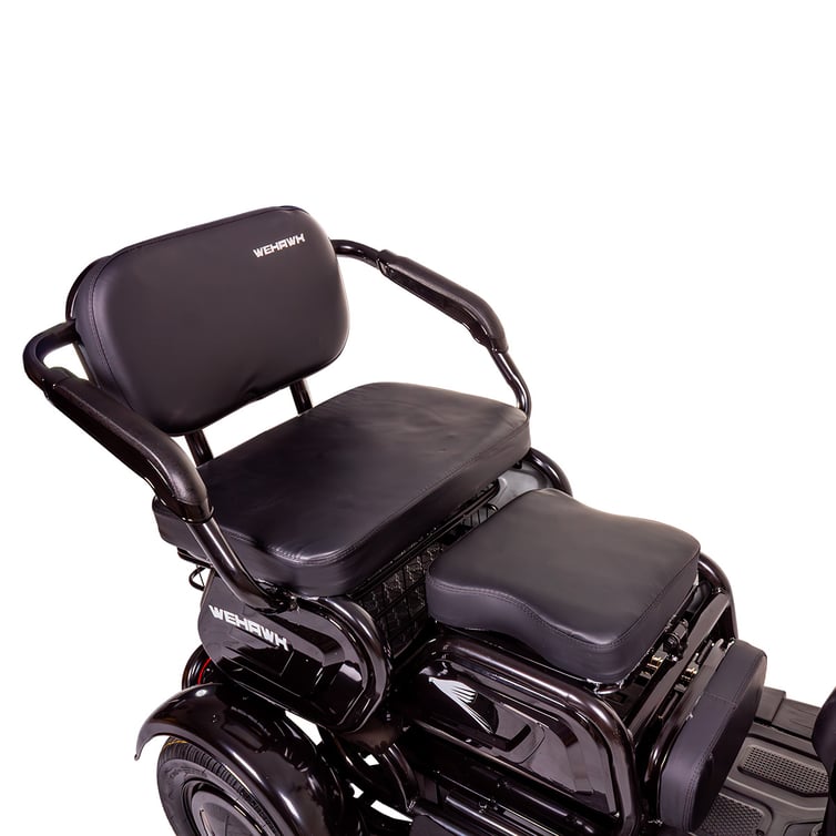 Triciclo Eletrico Mult 3 Wx-T03 Wehawk 800w Bat 48v 20ah 3 Lugares Preto
