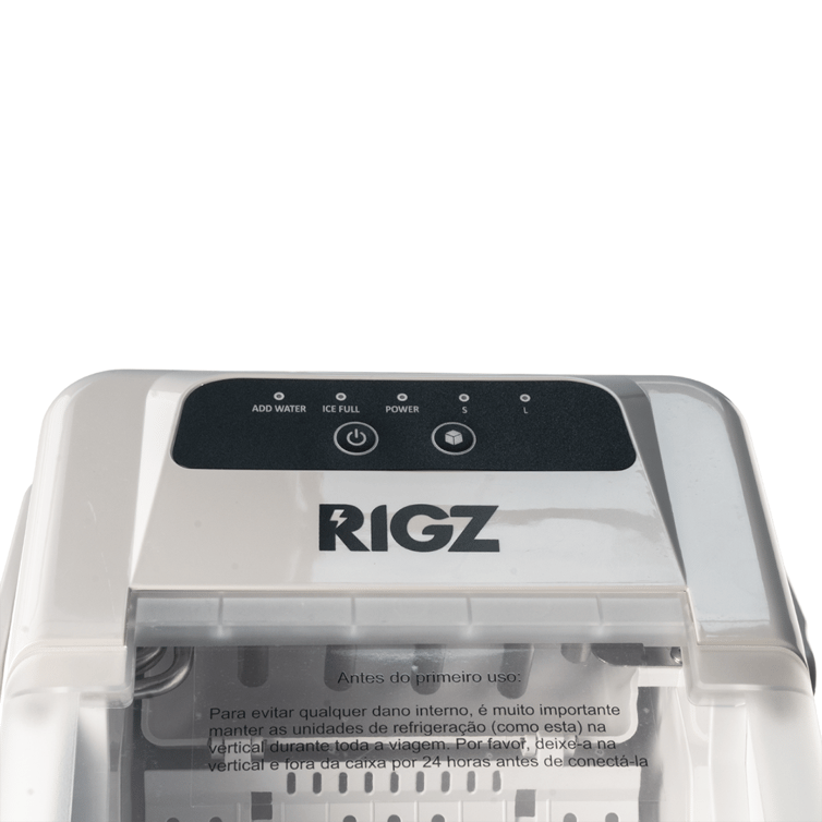 Maquina De Fazer Gelo Portatil Rigz 12kg/Dia Rzg10 Cor Prata 127v