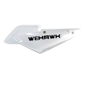 Carenagem Lateral 6 Traseira Esquerda Para Bicicleta Eletrica Rz03/Wx03 Branca Jn/Bk