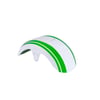 Paralama Dianteiro Para Scooter Eletrica X16 Branco/ Faixa Verde