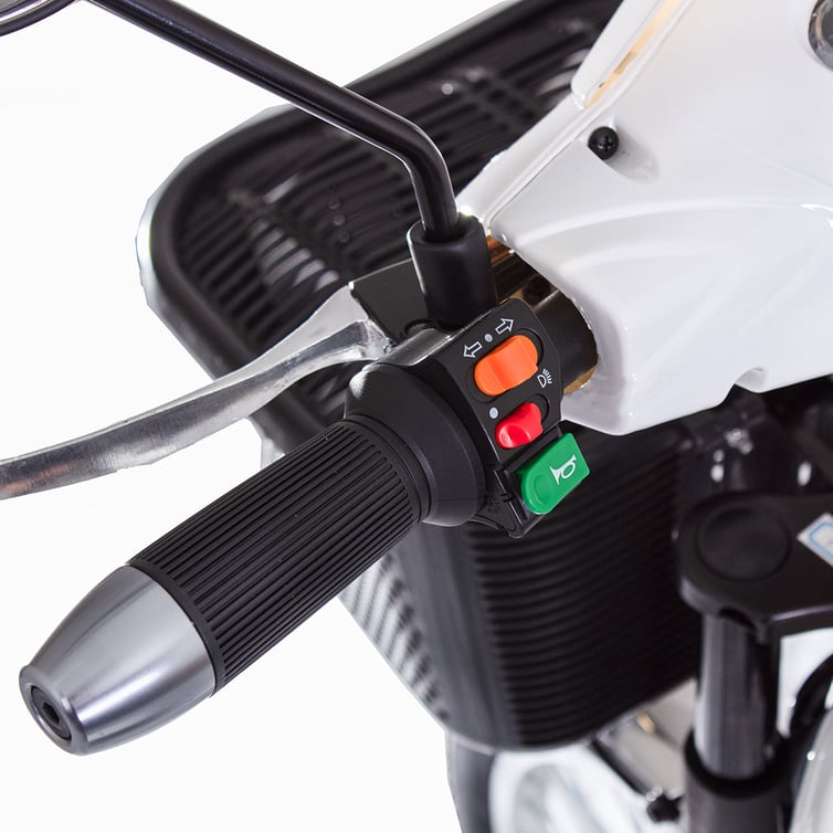 Bicicleta Scooter Eletrica Eb500w Wx-01 Wehawk Bat 48v 12ah Branca