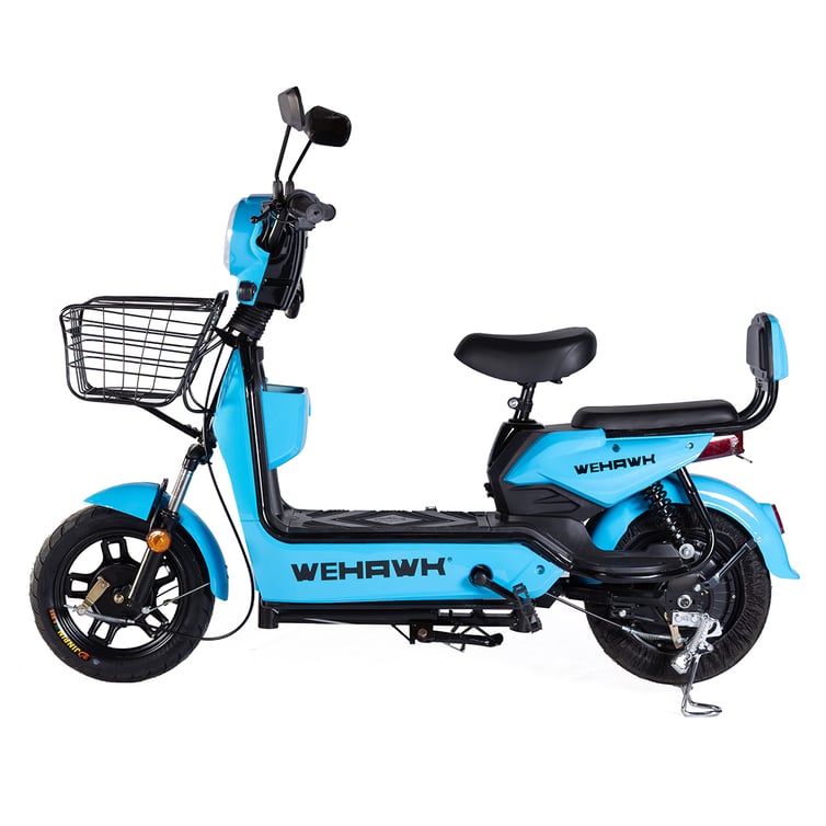 Bicicleta Scooter Eletrica Basket Wehawk 500w Bat 48v 12ah Azul Miami