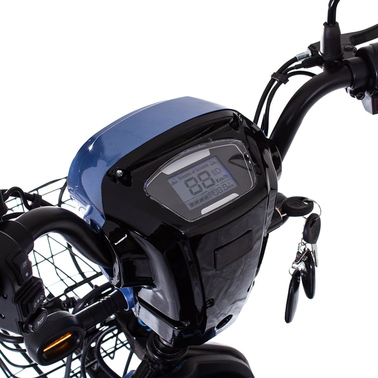 Bicicleta Scooter Eletrica Basket Wehawk 500w Bat 48v 12ah Roxo Claro