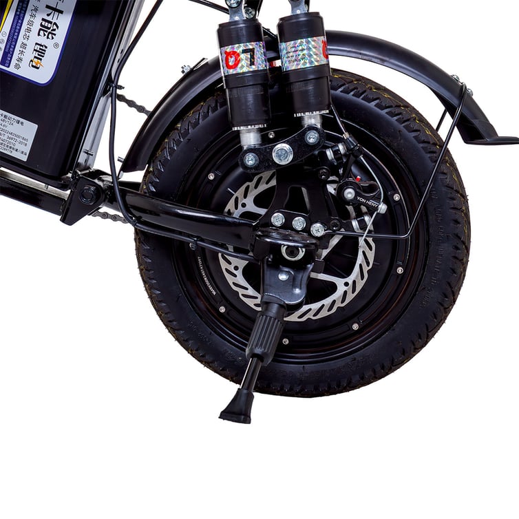 Bicicleta Scooter Eletrica Dobravel Basket Wx-33 Wehawk 350w Bat 48v 12ah Preta