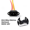 Conector De Bateria 30cm Para Bicicleta Eletrica Prime/Basket 350w/500w