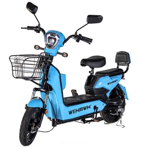 Bicicleta Eletrica Scooter Wehawk Basket Hw500 500w Bat 48v 12ah Azul Miami