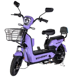 Bicicleta Scooter Eletrica Basket Wehawk 500w Bat 48v 12ah Lilas