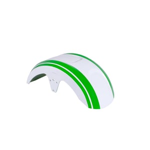 Paralama Dianteiro Para Scooter Eletrica Wehawk X16 Branco/ Faixa Verde